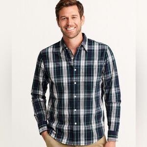 J. Crew Men's Blue and Green Plaid Button Down Shirt NWT